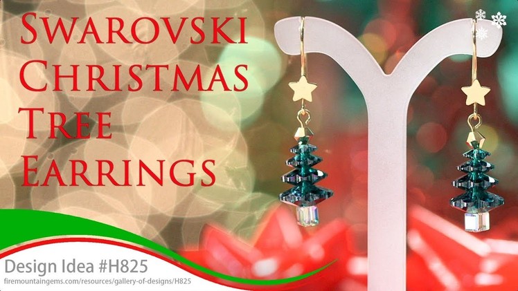 Swarovski® Christmas Tree Earrings - #H825