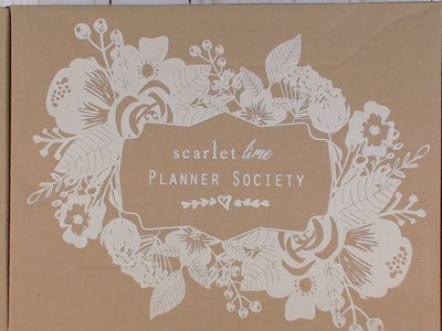 The Planner Society October 2017 Unboxing and making something with it!