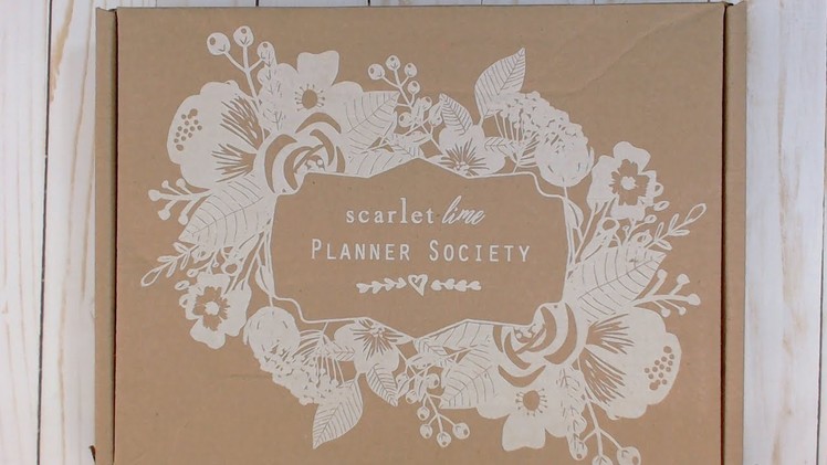 The Planner Society October 2017 Unboxing and making something with it!