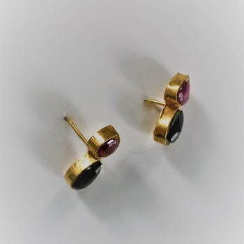 Tourmaline Earrings/Birthday gift for her/Valentines day Gift for her