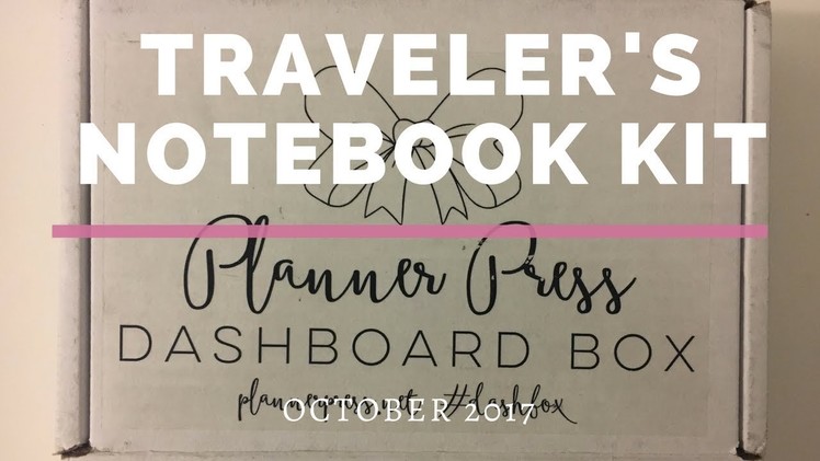 Traveler's Notebook Kit: Planner Press "October A6 Size Dashbox"