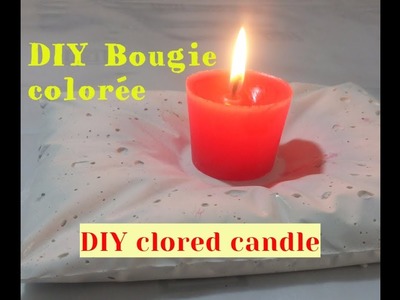 TUTO Comment faire Une bougie colorée !. DIY colored candle !