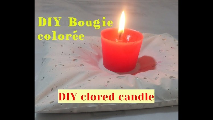 TUTO Comment faire Une bougie colorée !. DIY colored candle !