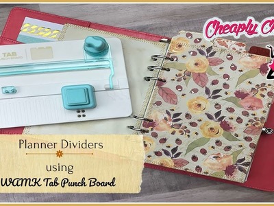 WAMK Tab Punch Board Tutorial: Creating Fall Dividers for my Planner!