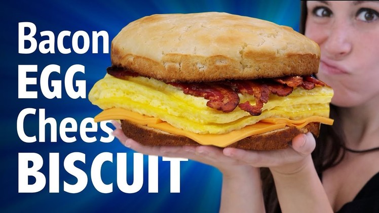 4 POUND BACON EGG & CHEESE BISCUITS + EATING COMPETITION