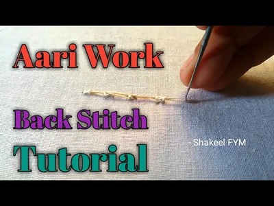 Aari Work Back Stitch Tutorial | Maggum Work Back Stitch | Hand Embroidery