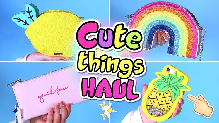 AMAZINGLY CUTE THINGS HAUL! iPhone Cases, Stationery and Rainbows!