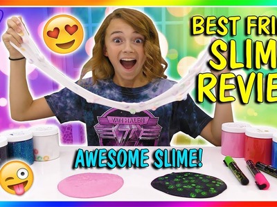 BEST FRIEND SLIME SWAP AND REVIEW | We Are The Davises