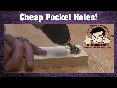 CHEAP pocket-hole ideas for those who can't afford the expensive Kreg jigs!
