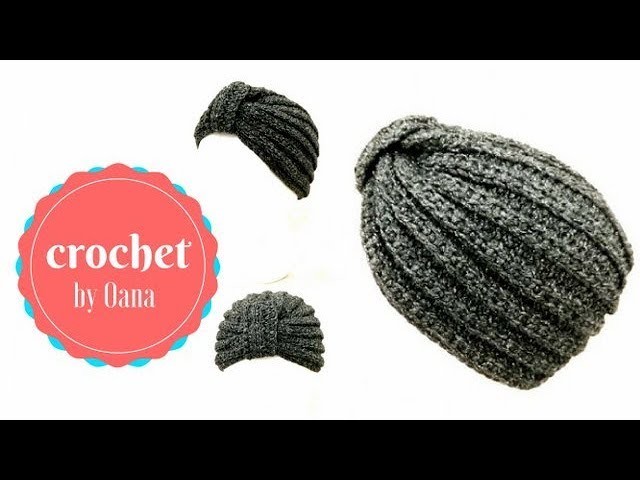 Crochet fancy turban by Oana