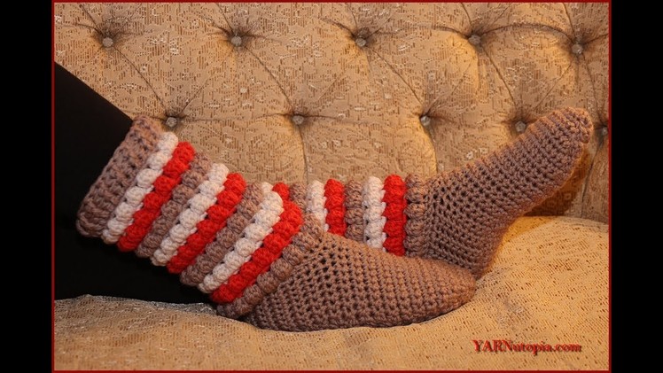 Crochet Tutorial: Winter Chic Slippers