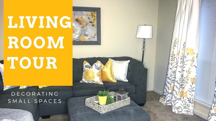 Decorating Small Spaces:  Living Room Tour {Apartment}
