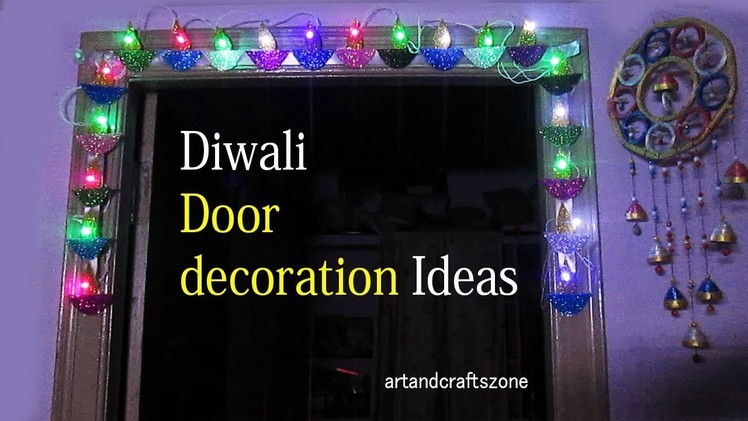 Diwali decoration ideas|New way to use old string lights |Diwali light decoration ideas