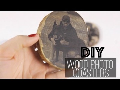 DIY Pictures on Wood Coasters || Nikki Bahan