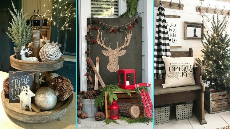 ❤ DIY Shabby chic style Rustic Christmas decor Ideas ❤| Home decor & Interior design|Flamingo Mango|