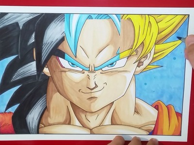 Drawing Son Goku | SSJ4. SSGSS. SSJ2 | TolgArt