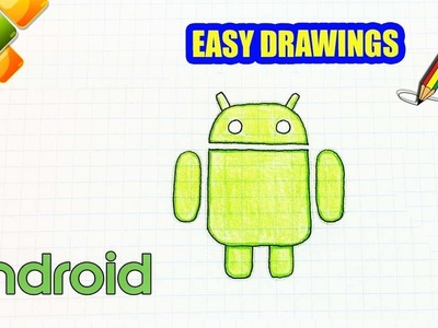 Easy drawings #315  How to draw ANDROID . drawings for beginners