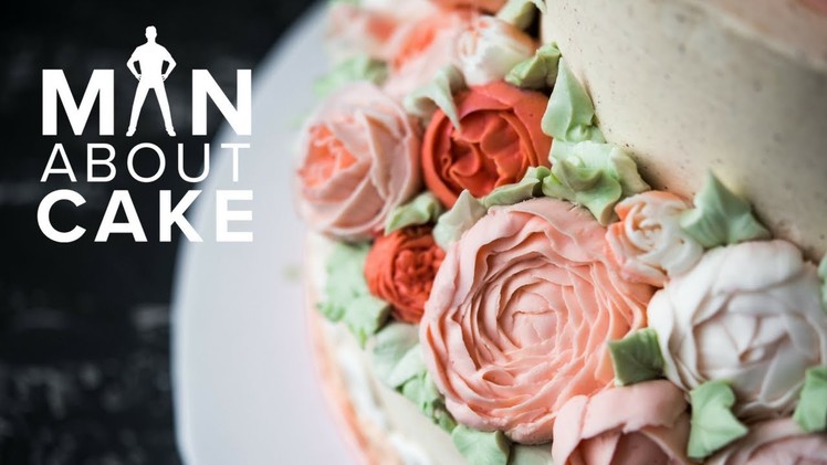 Fall Buttercream Flower Cake with SECRET PIPING RECIPE | Man About Cake with Joshua John Russell