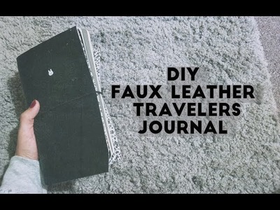 Faux Leather Traveler's Notebook | Midori Style. DIY