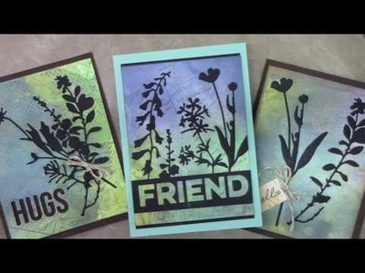 Friendly Hug Cards featuring Tim Holtz Oxide Inks