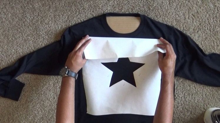 How to bleach a design onto a t-shirt