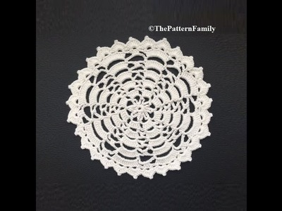 How to Crochet a Doily Pattern #142│by ThePatternfamily