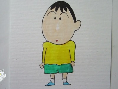 How to draw Boo Chan from Crayon Shin Chan ボオ