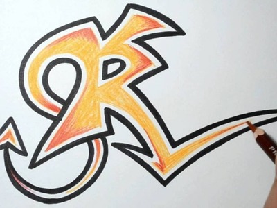 How to Draw Wild Graffiti Letters - R
