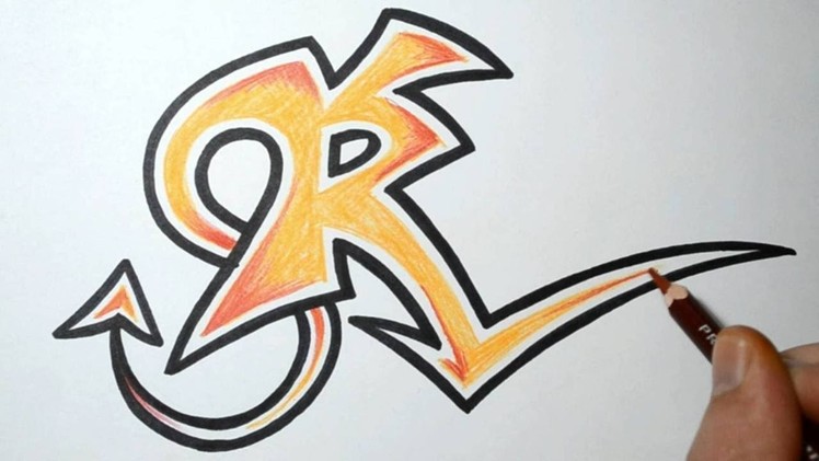 How to Draw Wild Graffiti Letters - R