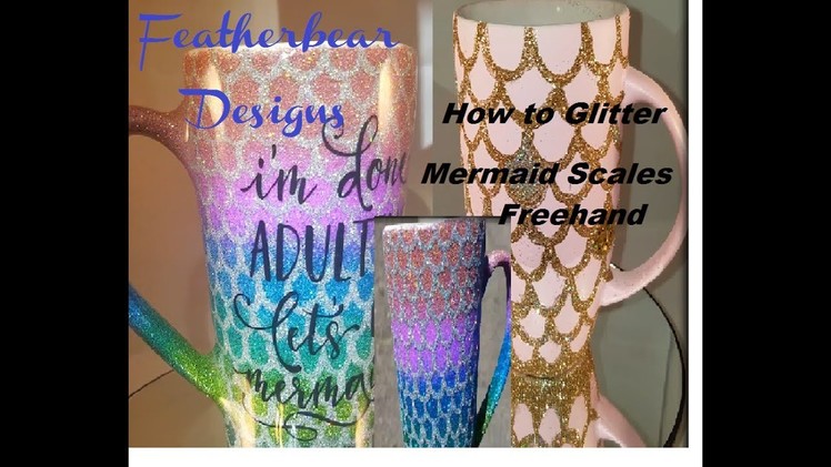 How To Glitter Mermaid Scales Freehand