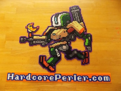 How to iron Perler Beads: Overwatch Bastion part 2