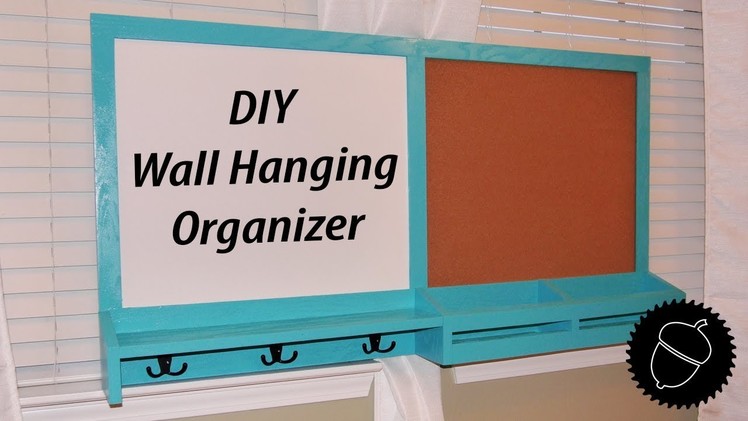 How to Make a Hanging Wall Organizer | Great for College Students!