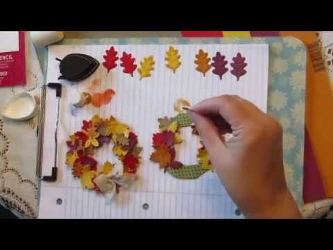 How To Make A Spellbinders Fall Leave Wreath