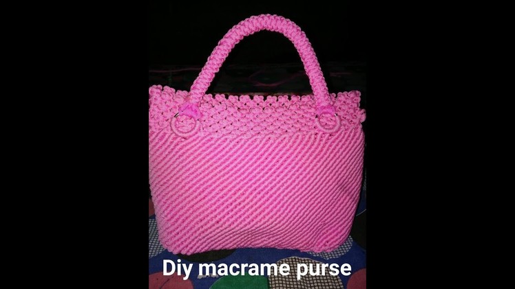 How to make macrame purse # design 10