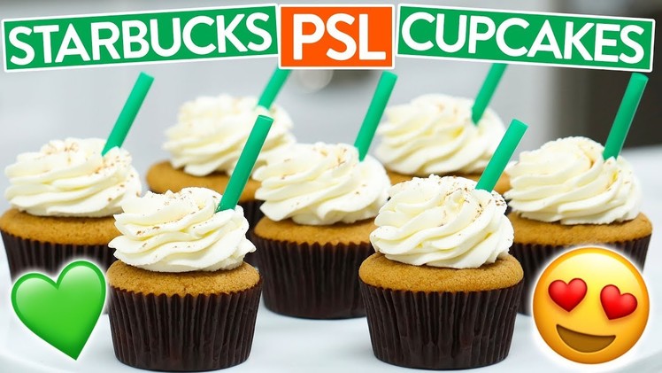 HOW TO MAKE STARBUCKS PSL CUPCAKES (Pumpkin Spice Latte)