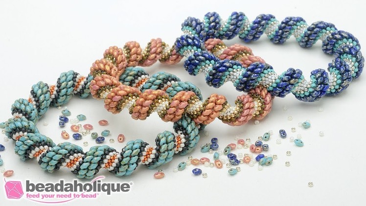 How to Make the Cellini Spiral Bracelet Kits by Beadaholique