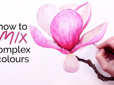 How to mix complex colours in watercolor