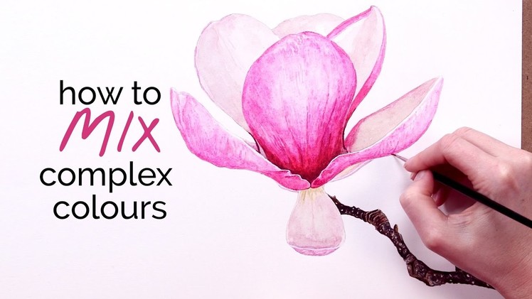 How to mix complex colours in watercolor