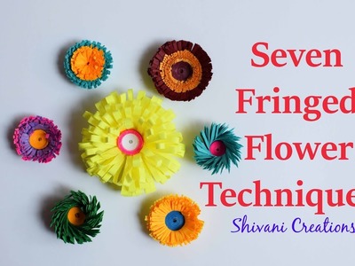Introduction to Paper Quilling Part Four. Quilling Fringed Flower Techniques