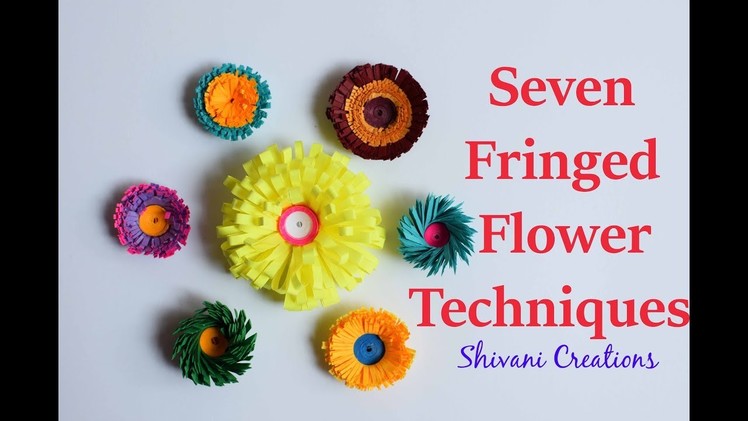 Introduction to Paper Quilling Part Four. Quilling Fringed Flower Techniques