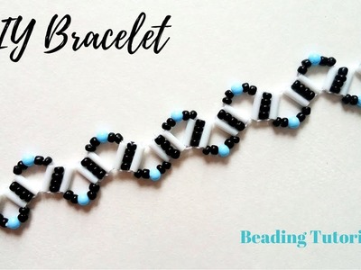 Jewelry Making Tutorial. How to DIY Beaded Bracelet with beads-Beginners Project