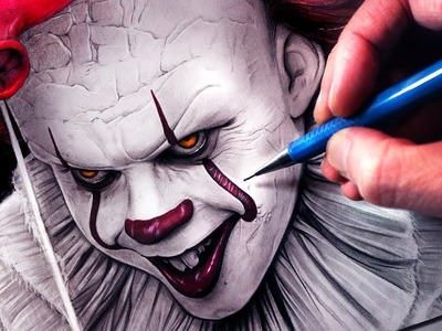 Let's Draw PENNYWISE - IT - FAN ART FRIDAY