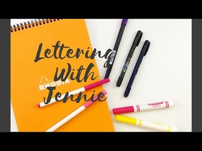 Lettering With Jennie | Brush Lettering, Modern Calligraphy TIPS!