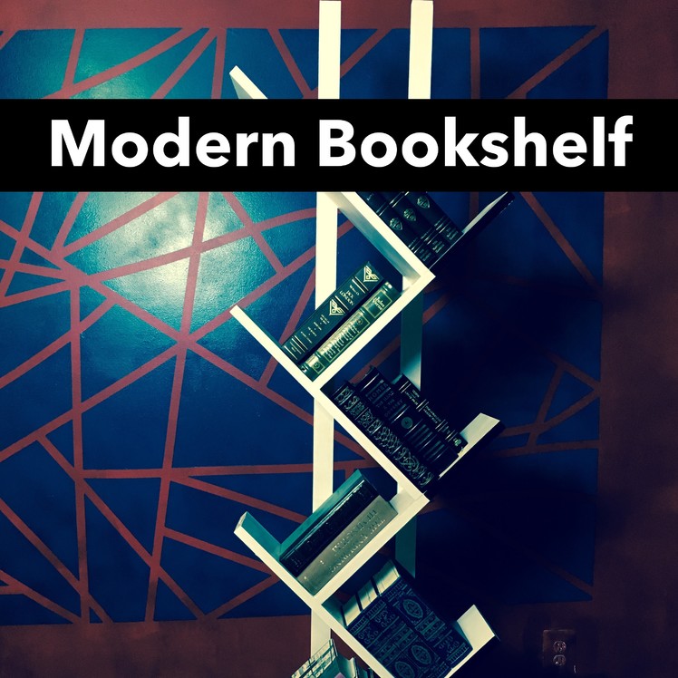 Make a Modern Bookshelf Black and White