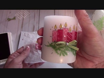 Merry Patterns Hostess Stamp Set & Wax Candles