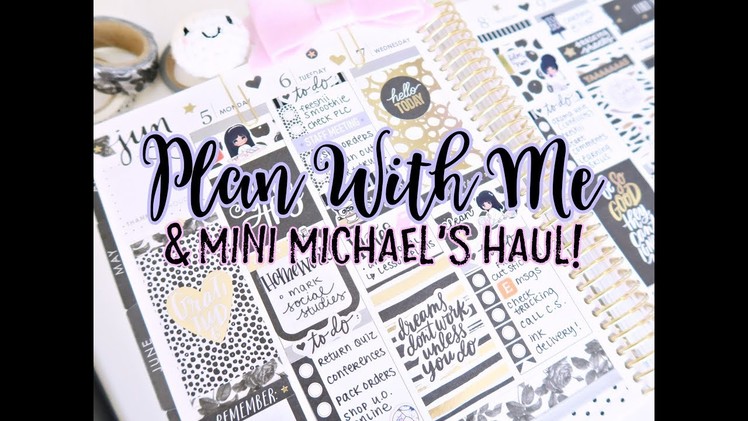 Mini Haul (New Michaels' Sticker Books!) & Plan With Me