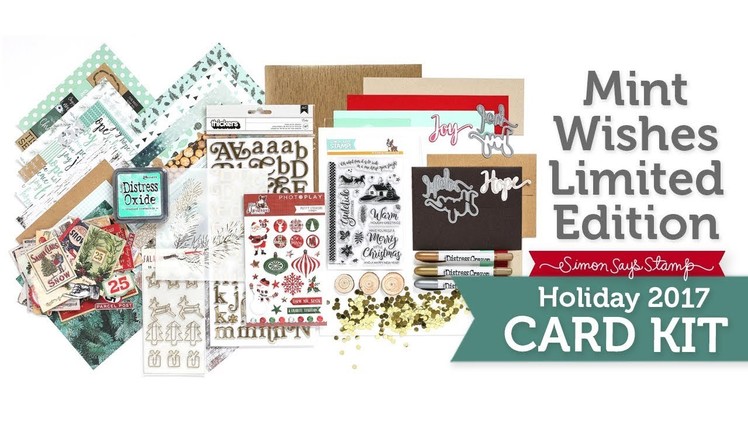 Mint Wishes: Simon Says Stamp Limited Edition Holiday Card Kit Reveal and Inspiration