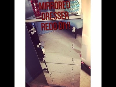 Mirrored Dresser DIY redo Makeover!! (Must watch)????✨❤️
