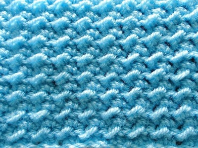 Moss Stitch \ Crunch Stitch - Right Handed Crochet Tutorial
