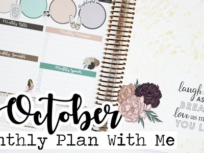 October Monthly Plan With Me!